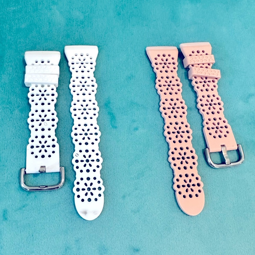 Two ladies FitBit Versa 3 watch bands, NWOT.